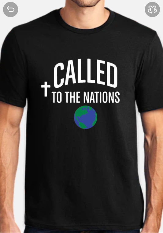 Called To The Nations Black Tee